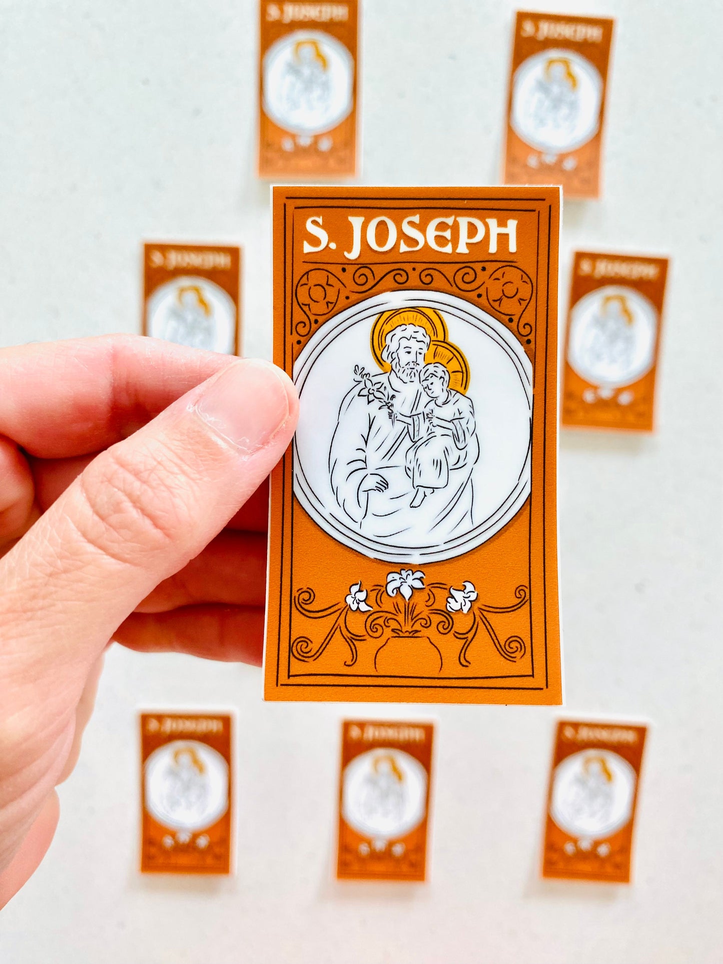 Saint Joseph Holy Card Sticker