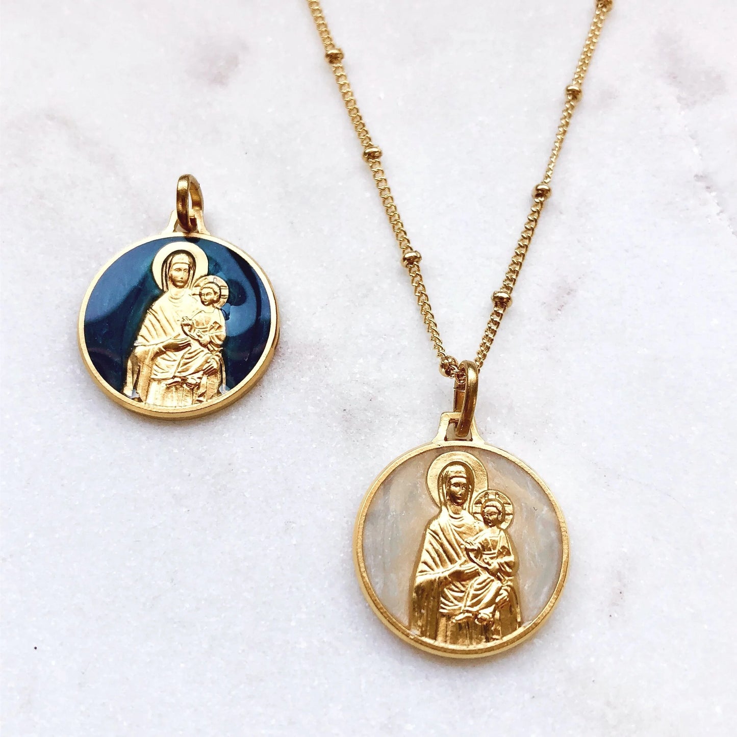 Byzantine Madonna and Child Necklace