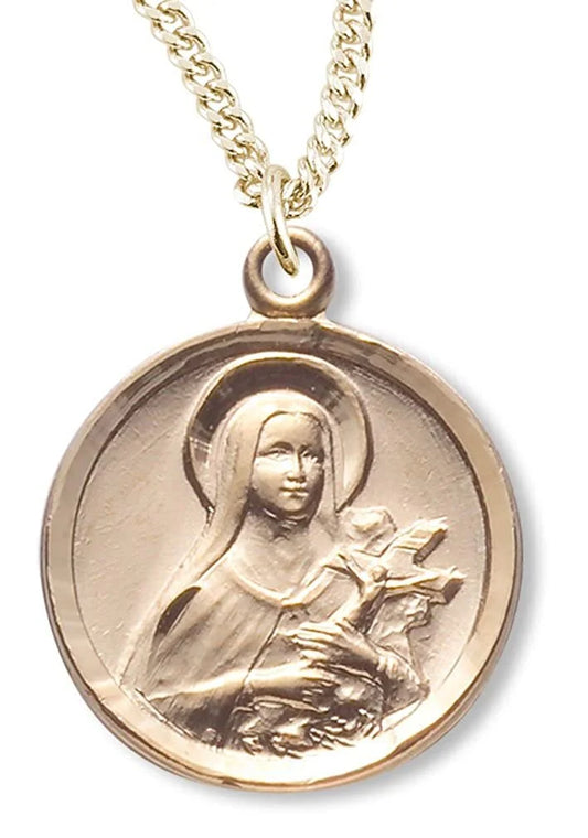 St. Therese the Little Flower Round Necklace