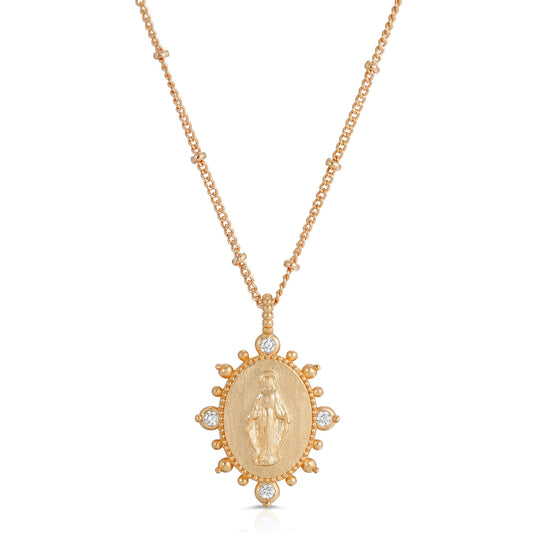 Lady Lourdes Pendant - Gold