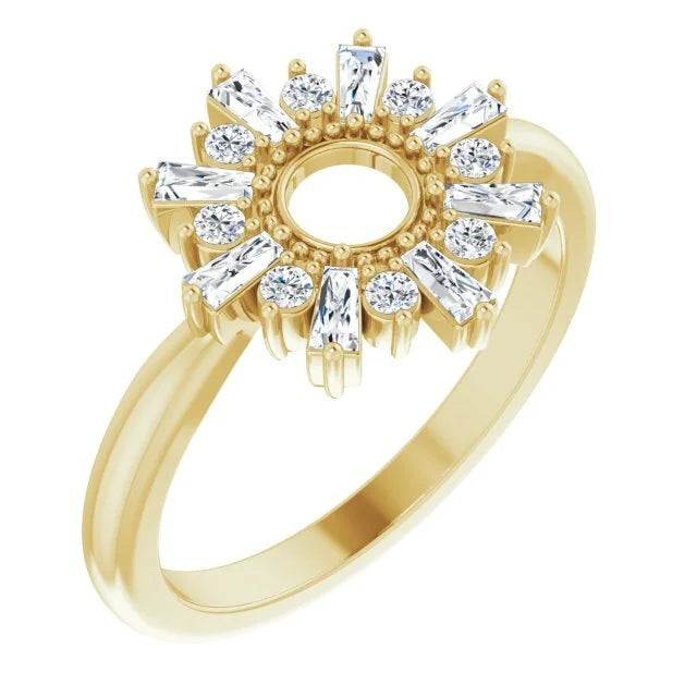 Diamond Monstrance-Inspired Ring