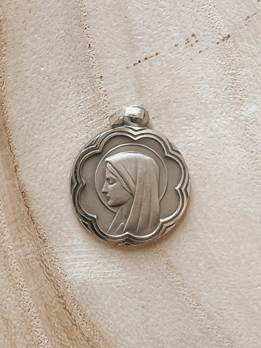 OOAK Accented OL Lourdes Medal