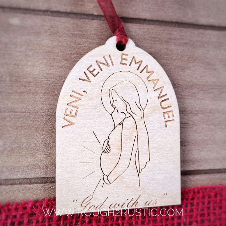 Veni, Veni Emmanuel Engraved Ornament