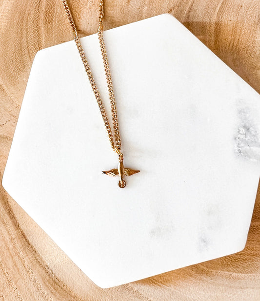 Holy Spirit with Eucharist Necklace