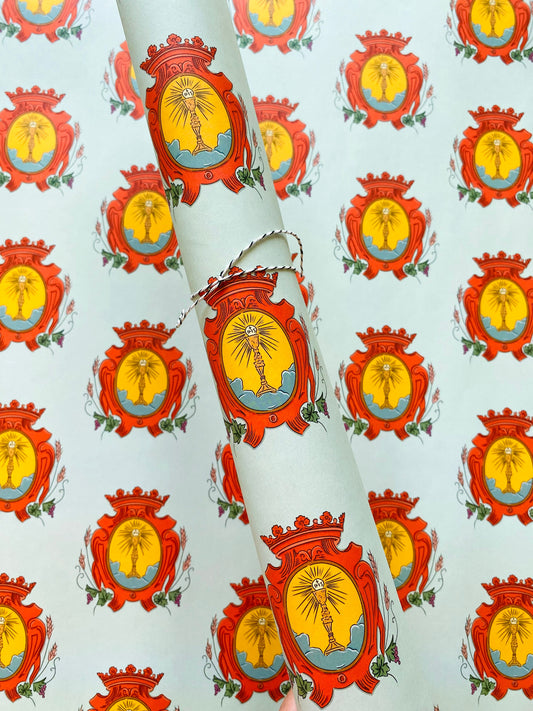 5 Catholic Eucharist Adoration Wrapping Paper Sheets