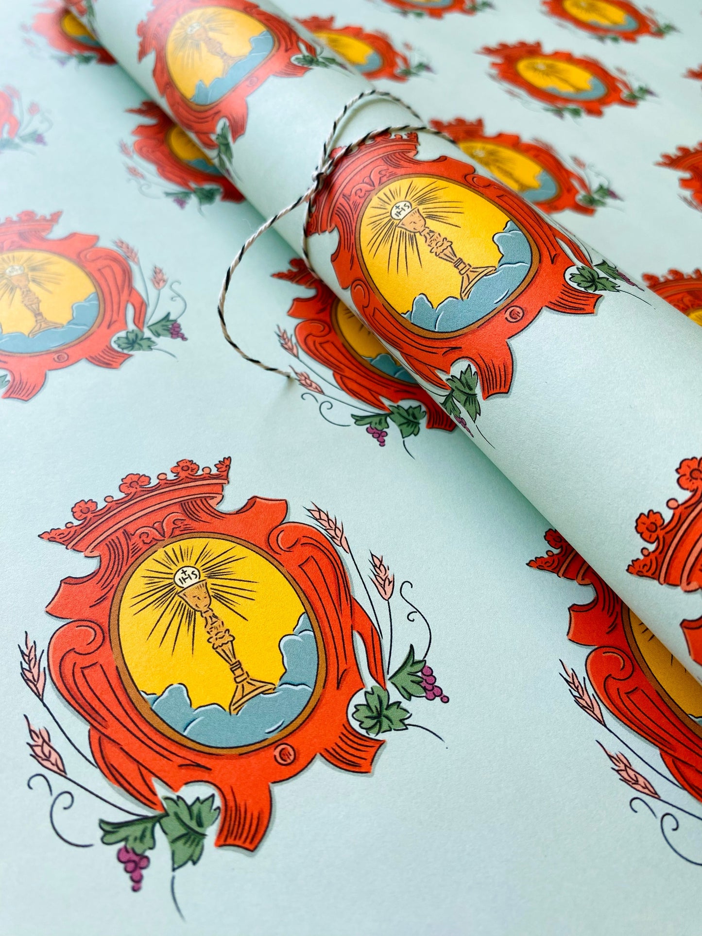 5 Catholic Eucharist Adoration Wrapping Paper Sheets