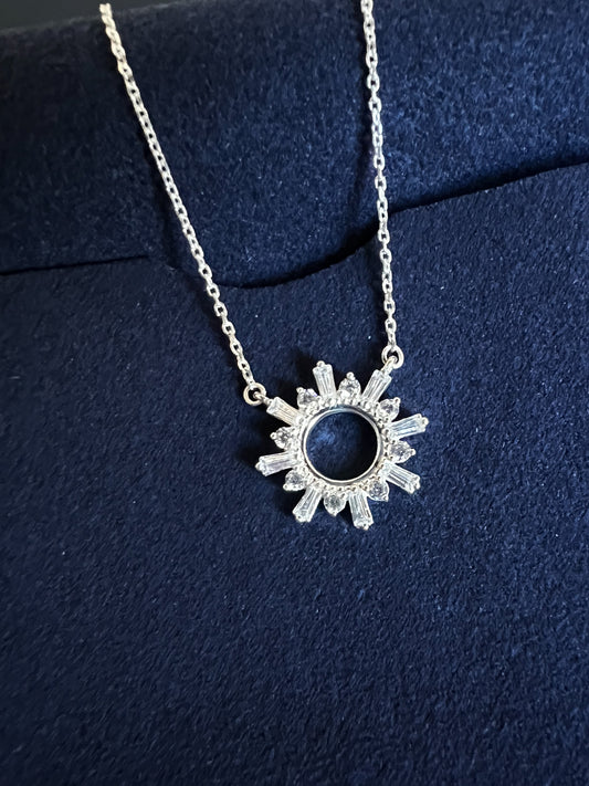 CZ Monstrance-Inspired Necklace