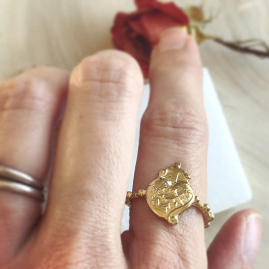 Adjustable Sacred Heart Ring