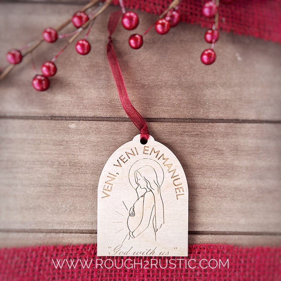 Veni, Veni Emmanuel Engraved Ornament