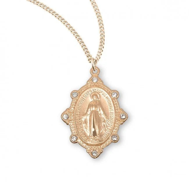 Swarovski Miraculous Medal Necklace