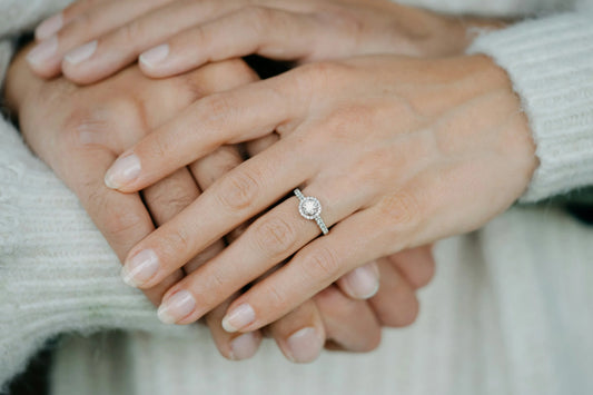 Halo Ring with Central Stone
