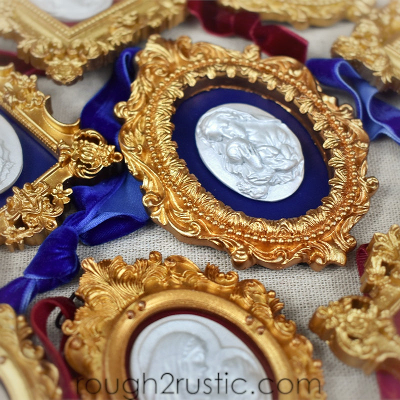 Gold Framed Intaglio Ornaments