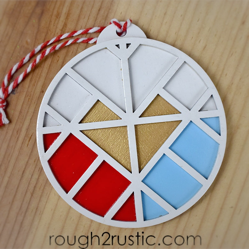 Divine Mercy Mosaic Ornament