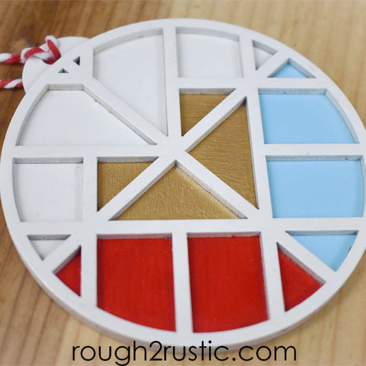 Divine Mercy Mosaic Ornament