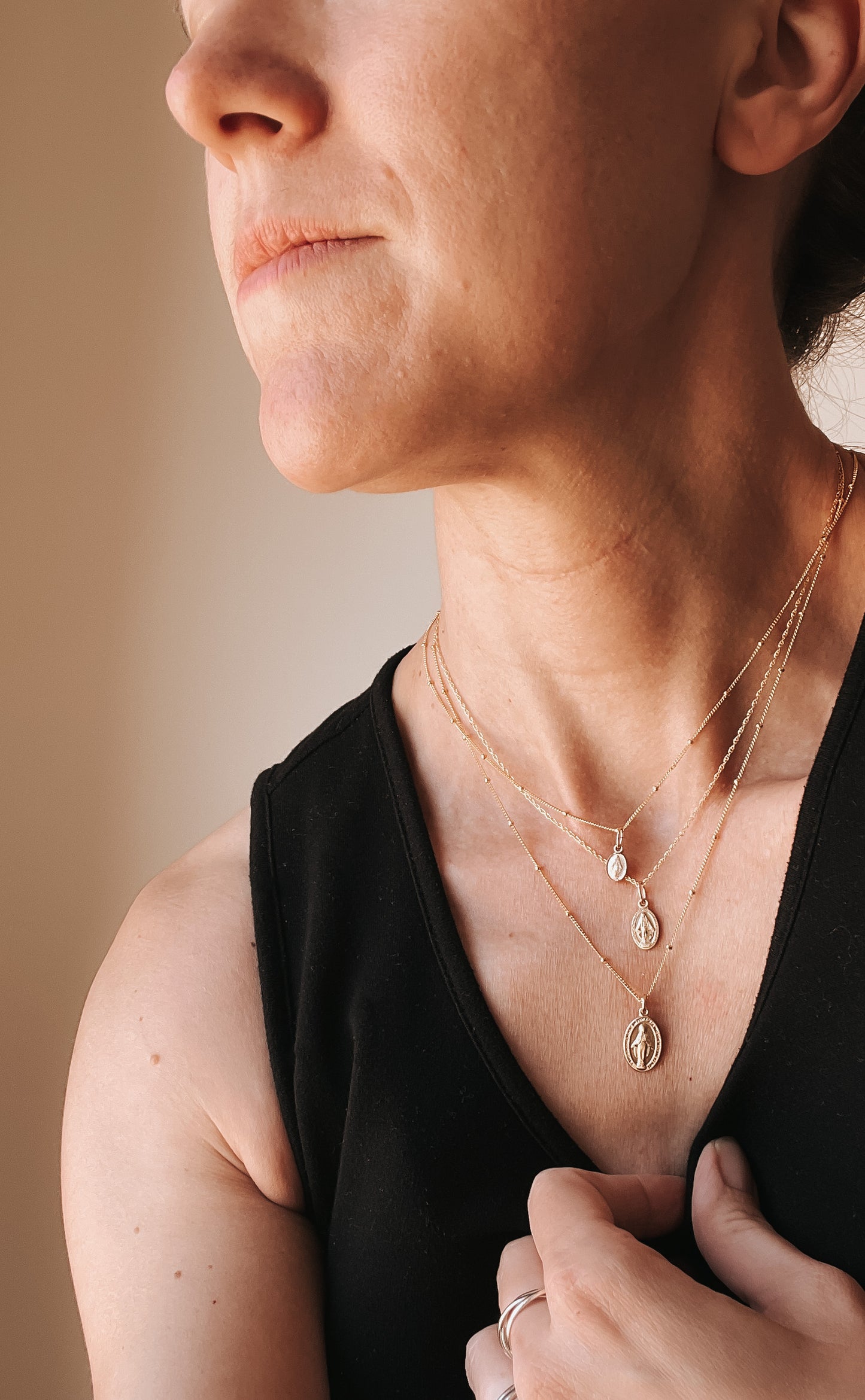 Gold-Filled Miraculous Medal Necklace