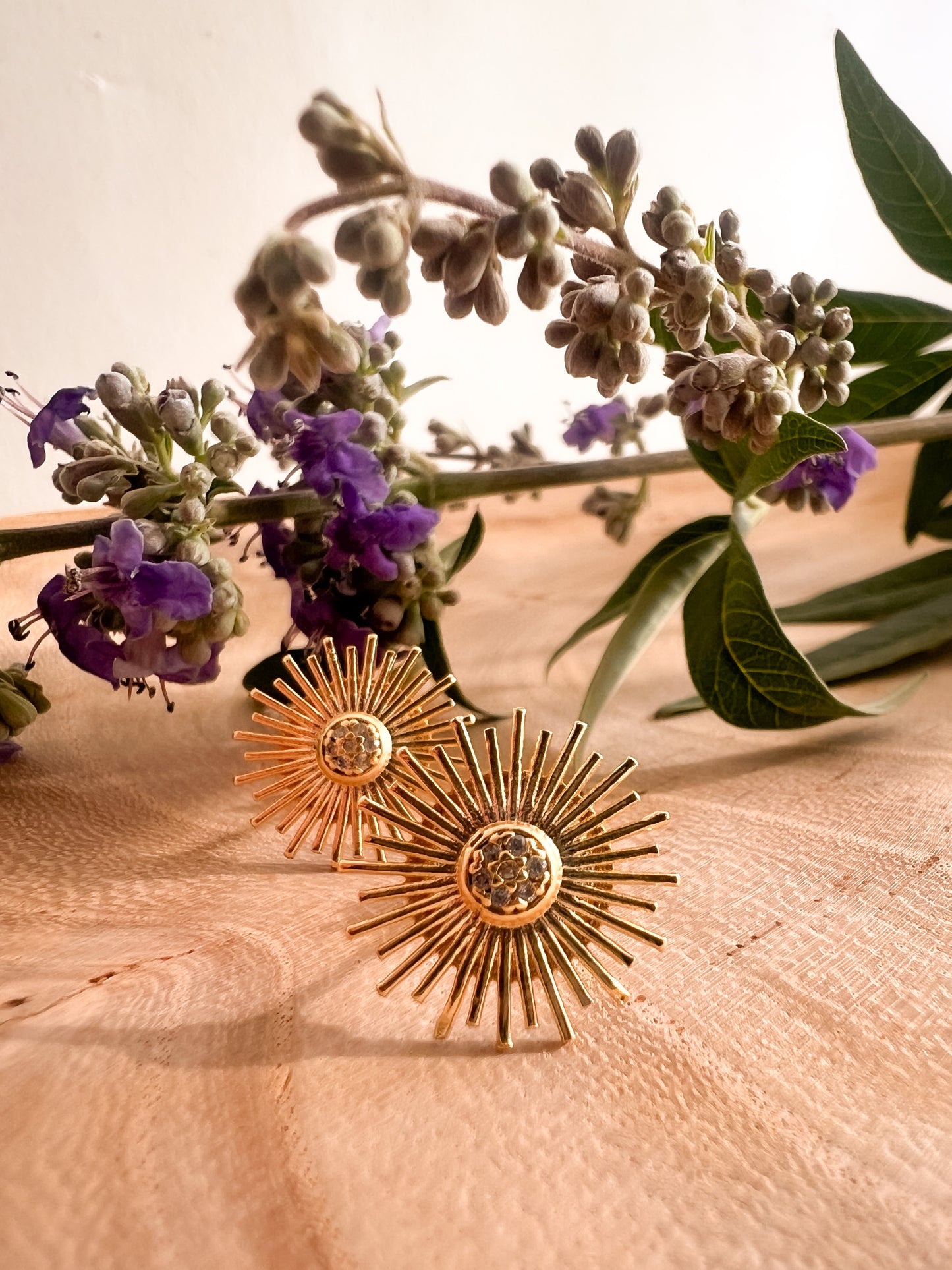 Monstrance-Inspired Stud Earrings