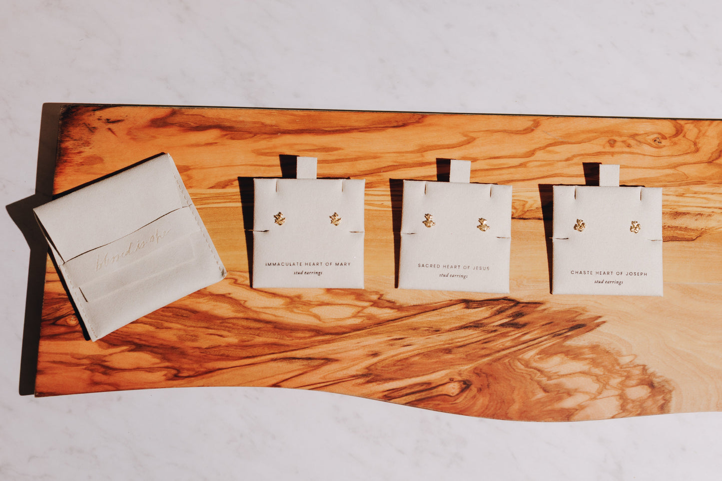 Sacred Heart of Jesus Stud Earrings