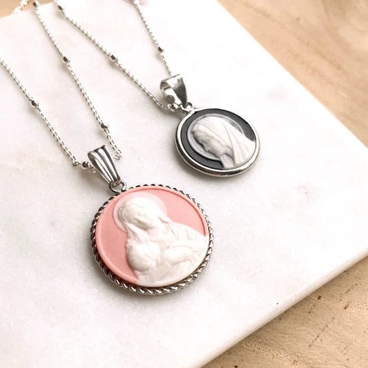 Modern Cameo Necklace