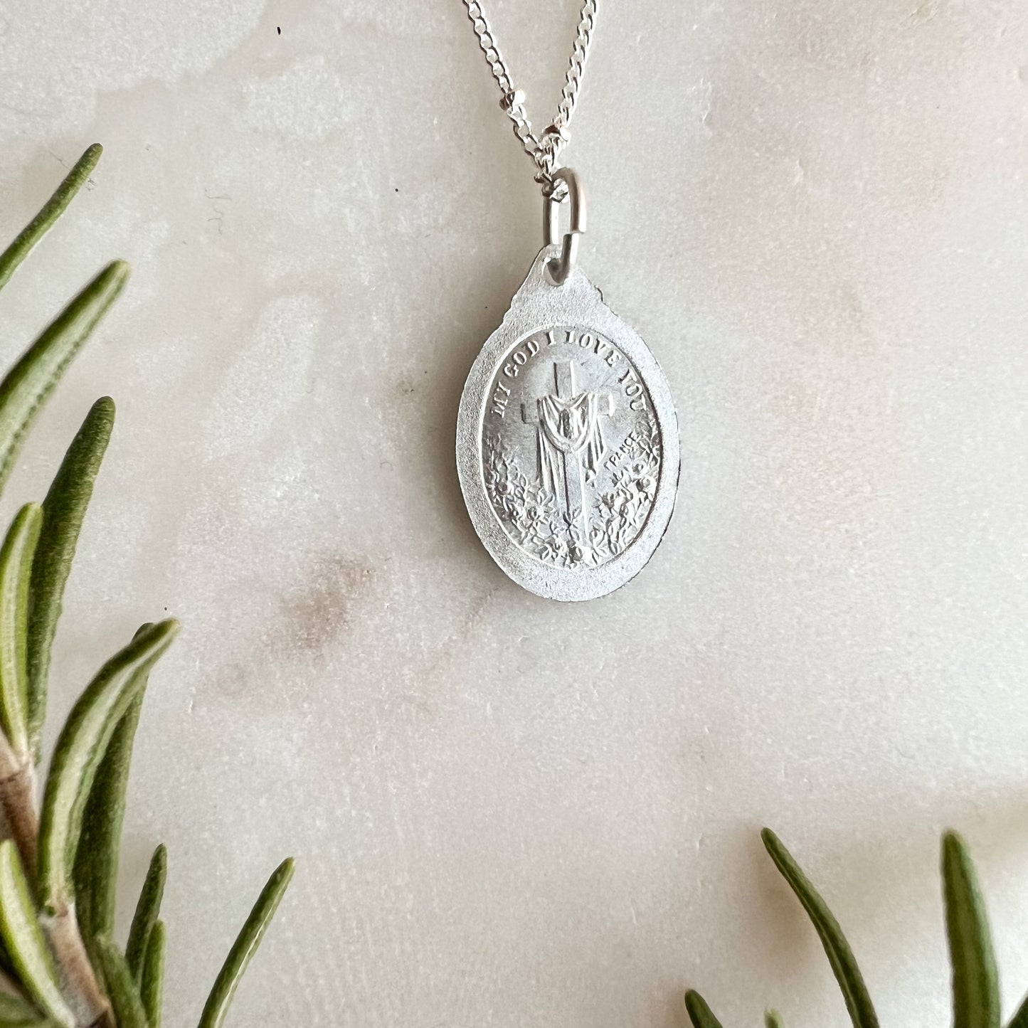 OOAK St. Therese of Lisieux Necklace