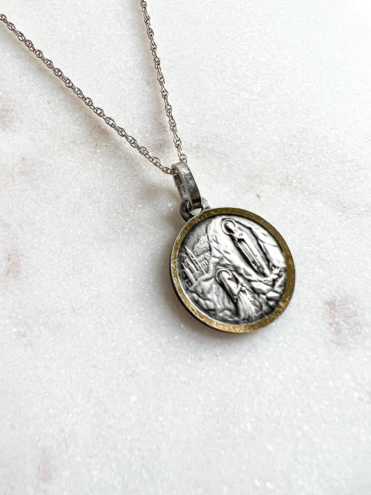 Round Lourdes Necklace