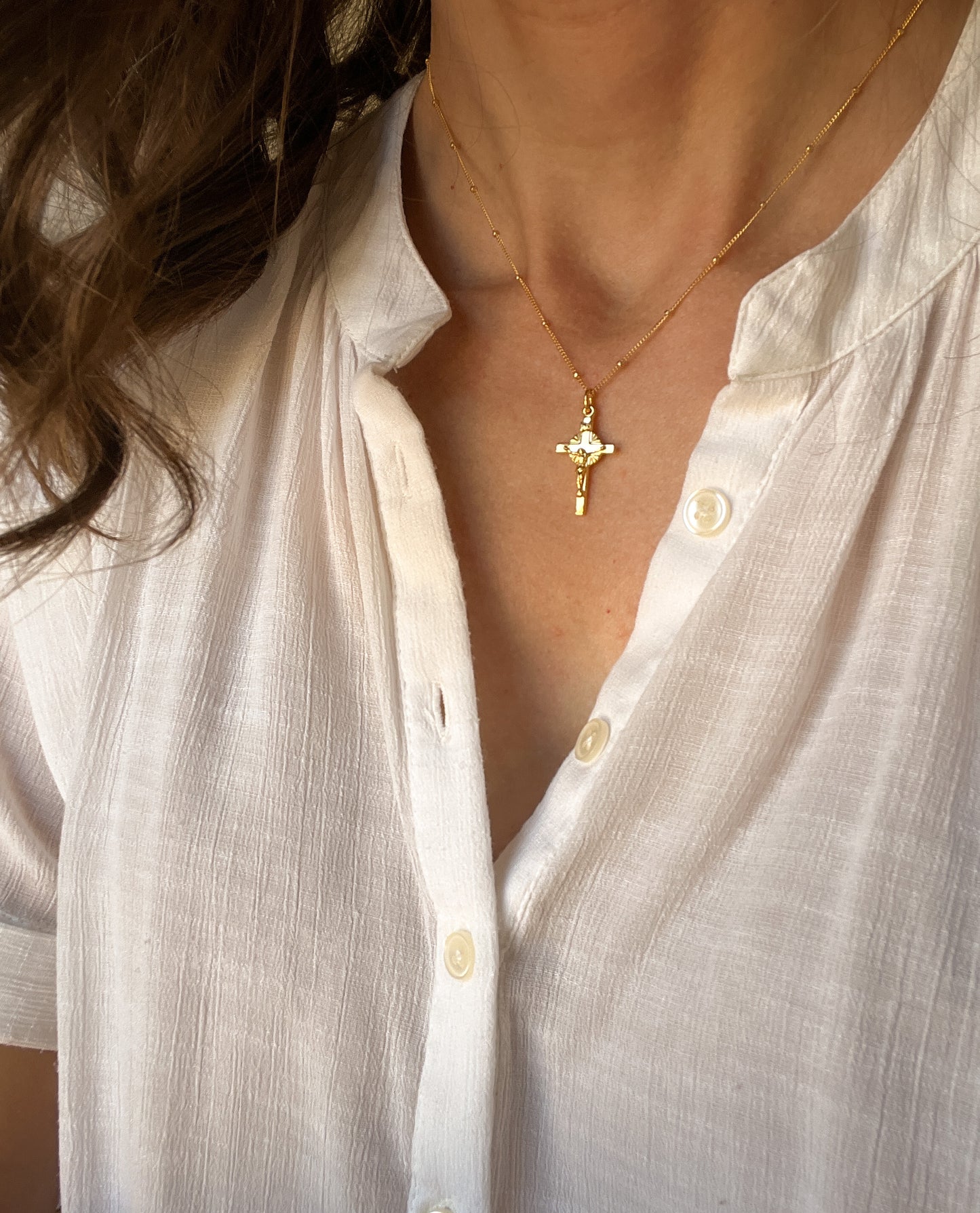 Radiant Crucifix Necklace