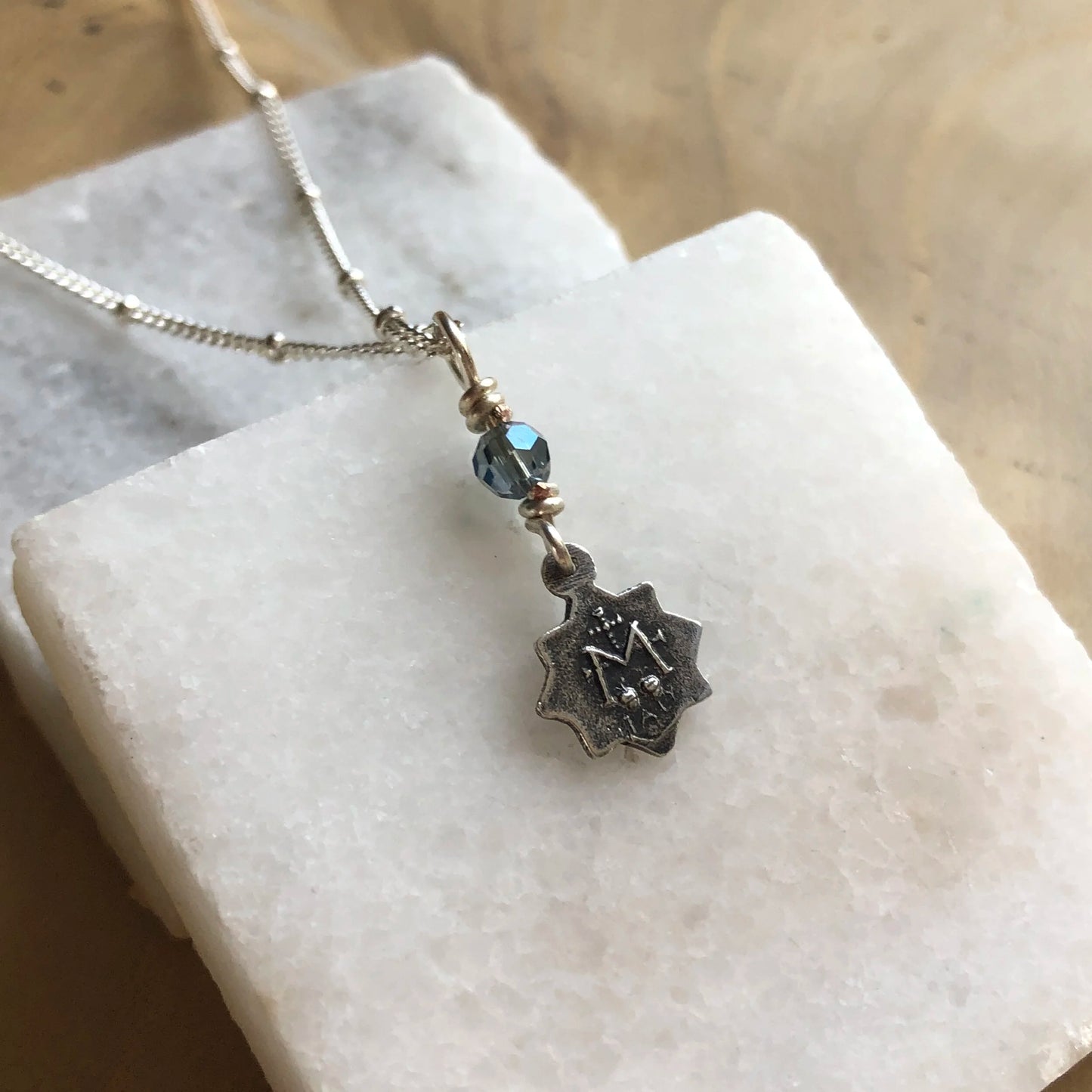 Dainty Star Miraculous Medal Necklace