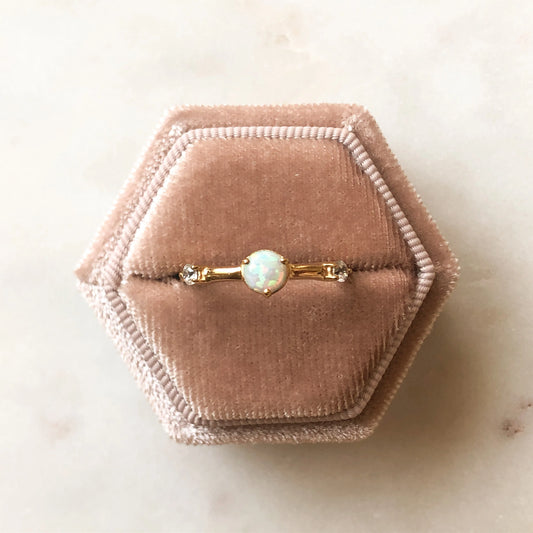 Opal Crown Ring