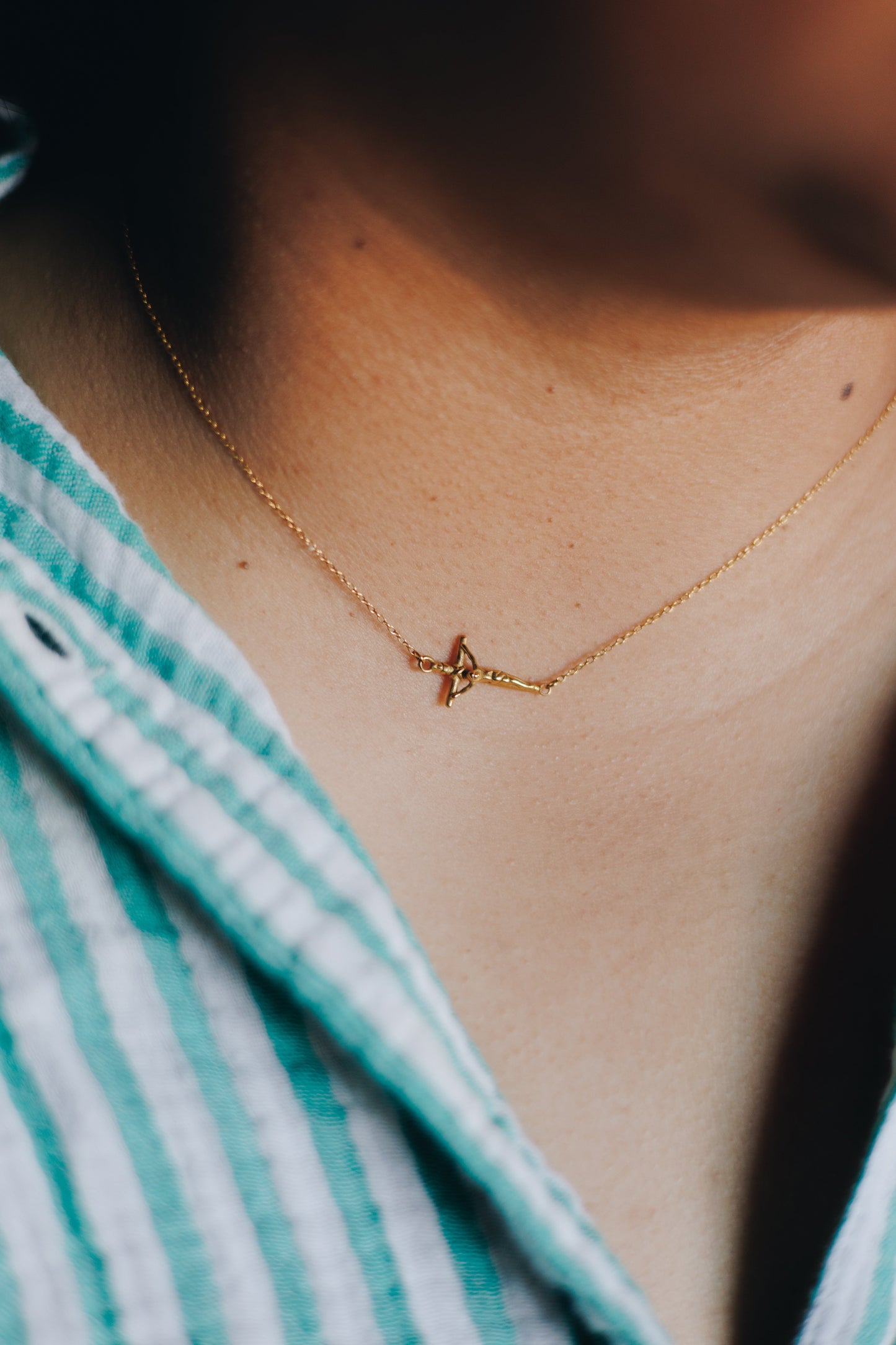 By Your Side Crucifix Necklace | Catholic Jewelry for Women - Gold or Silver
