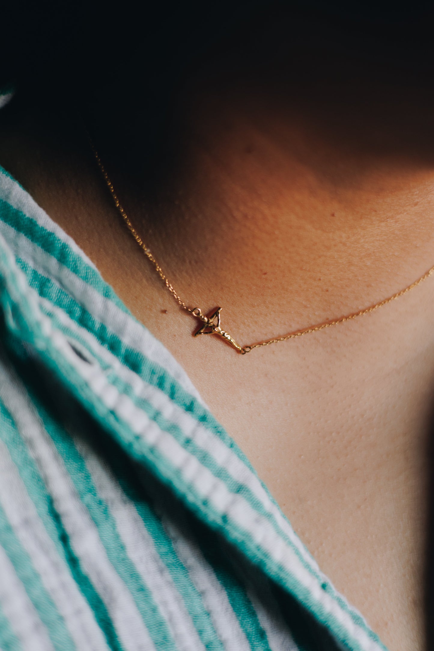 By Your Side Crucifix Necklace | Catholic Jewelry for Women - Gold or Silver