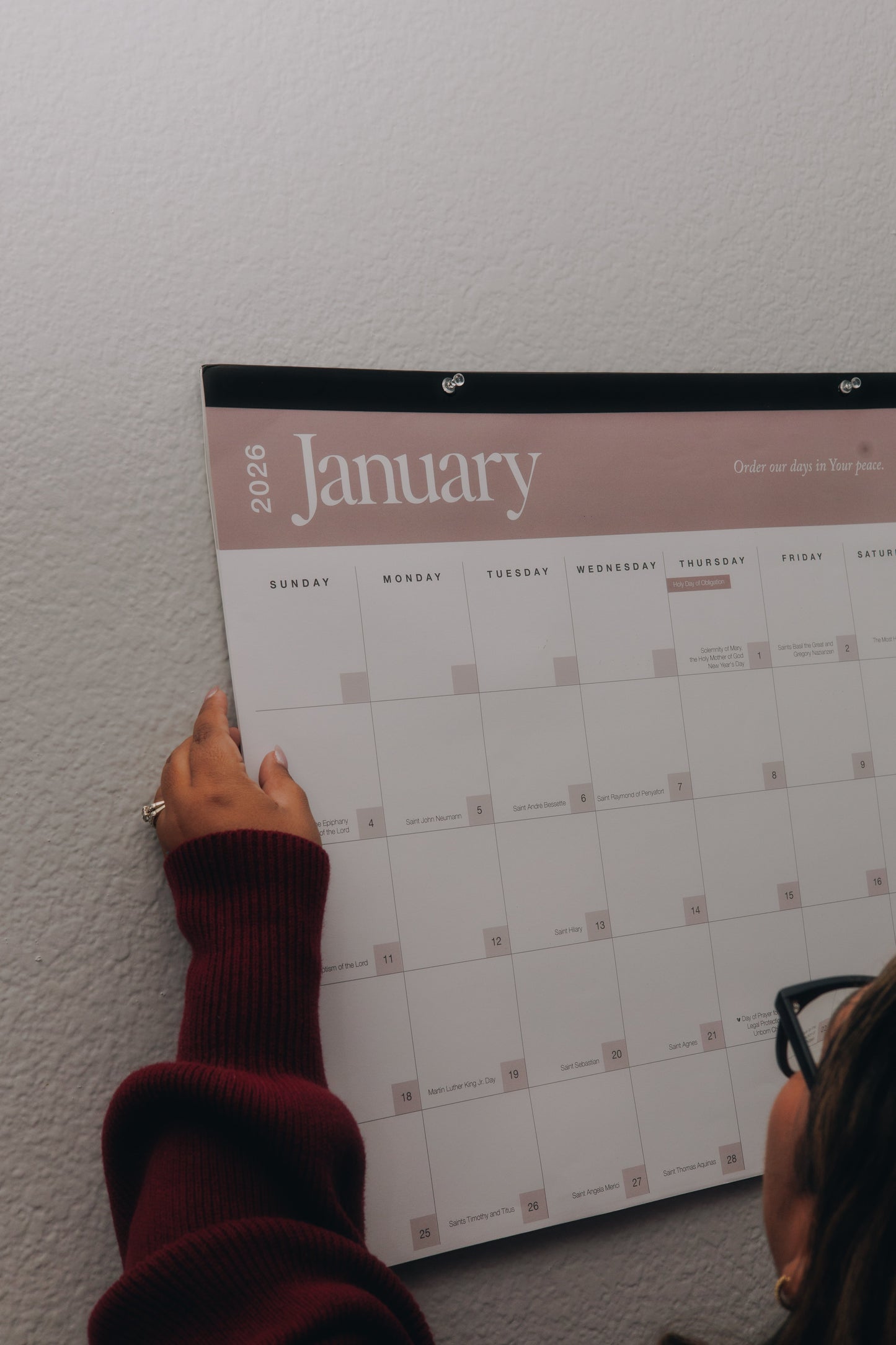 Catholic Wall and Desk Calendar 2026