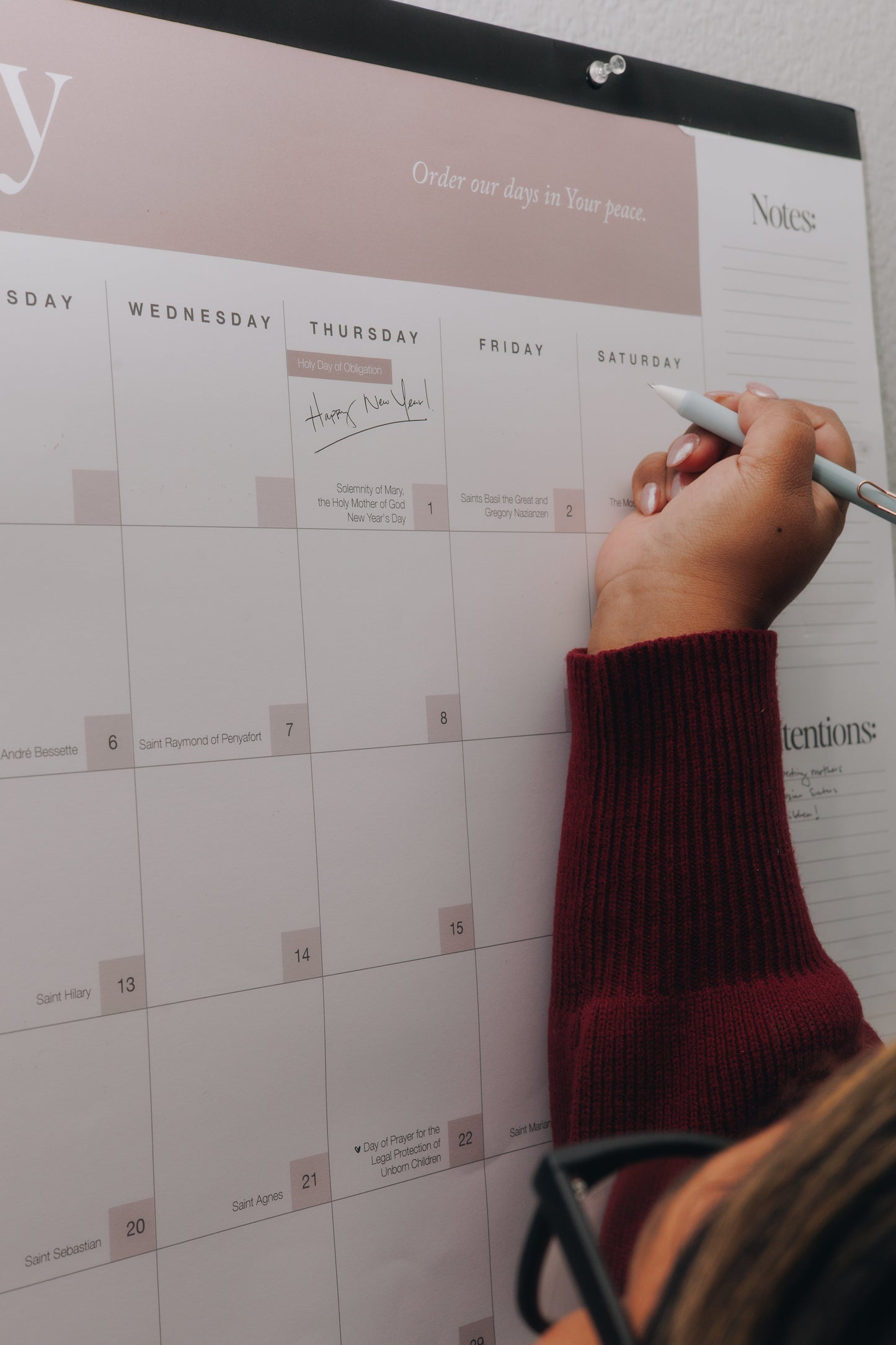 Catholic Wall and Desk Calendar 2026