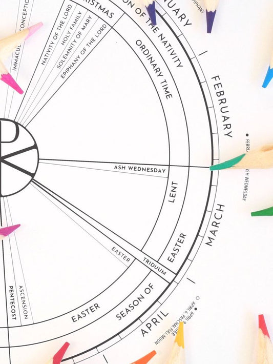 Kids Liturgical Coloring Calendar 