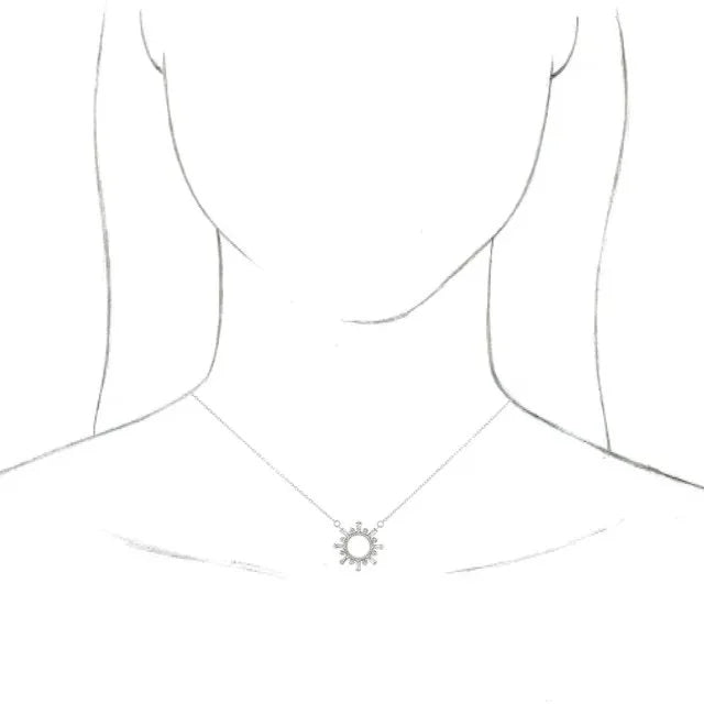 CZ Monstrance-Inspired Necklace