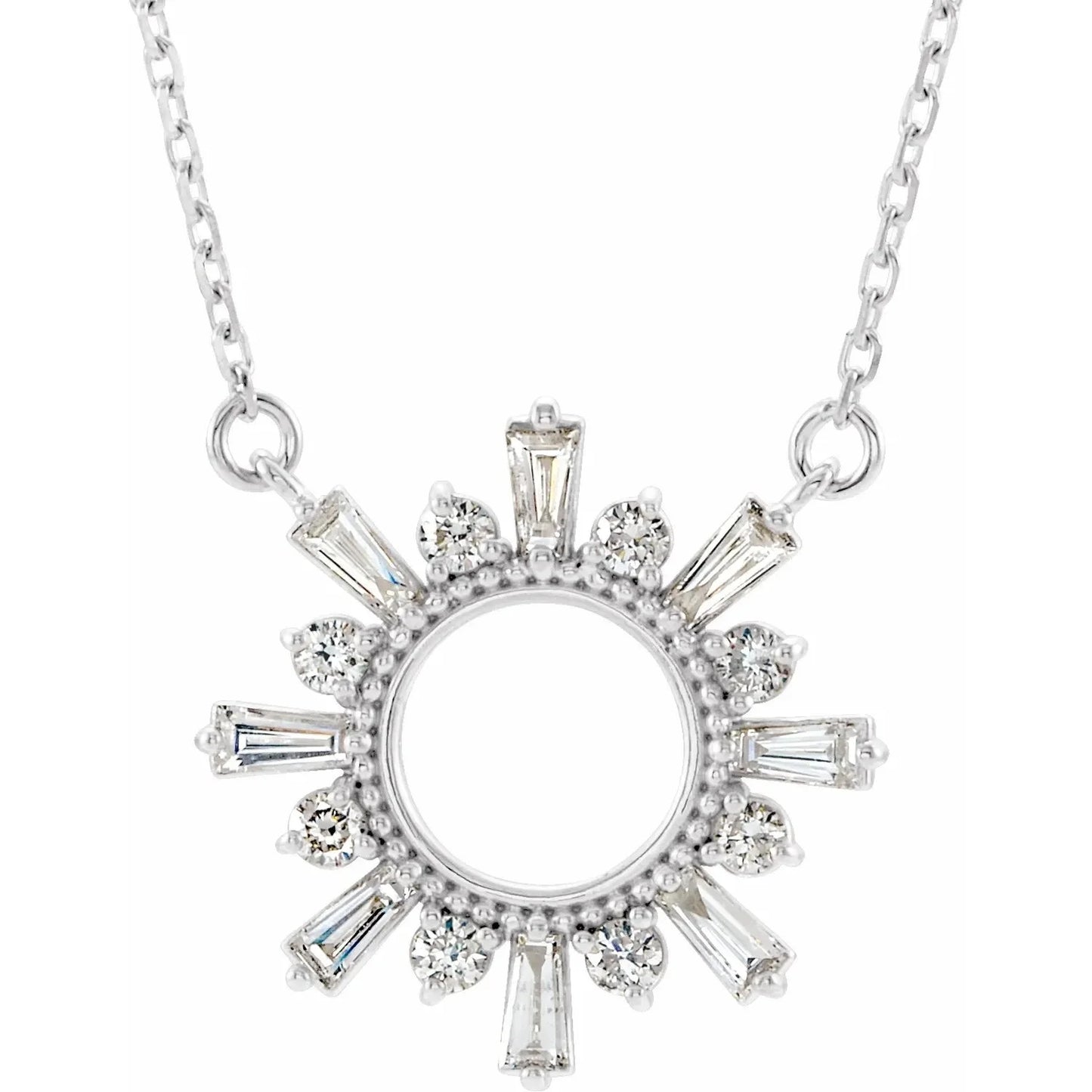 CZ Monstrance-Inspired Necklace