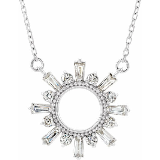 CZ Monstrance-Inspired Necklace