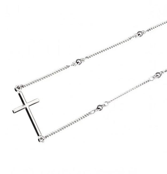Modern Cross with Satellite Chain