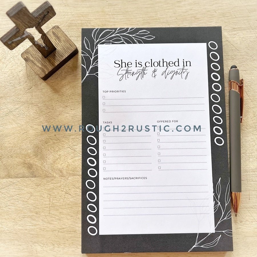 "My Daily Offerings" Daily Planner Tear Off Sheets - 4 Design Options