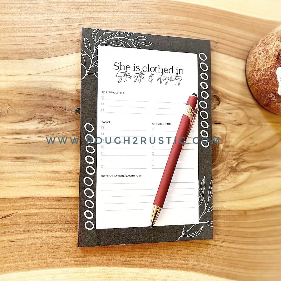 "My Daily Offerings" Daily Planner Tear Off Sheets - 4 Design Options