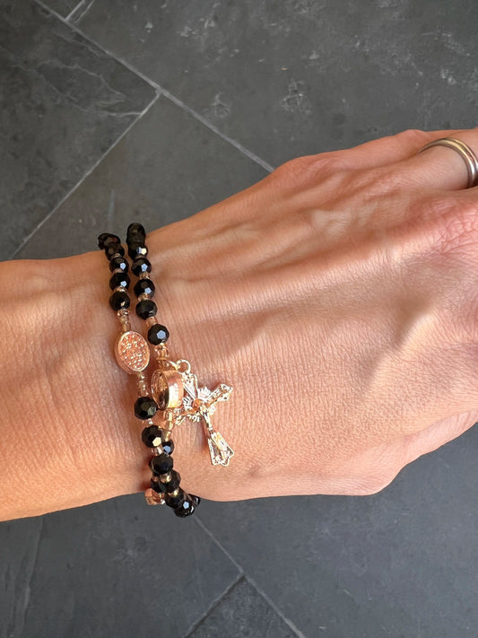 Rosary Wrap Stretch Bracelet