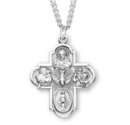 Large 4-Way Crucifix Necklace