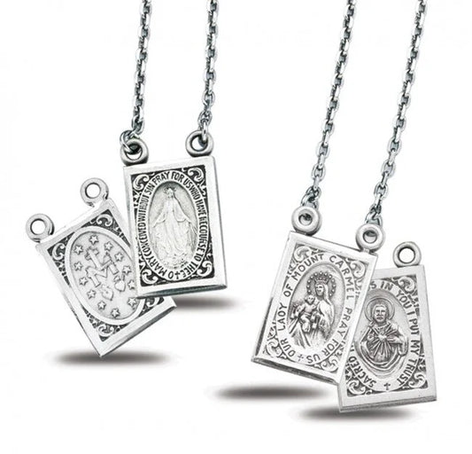 Scapular and Miraculous Medal