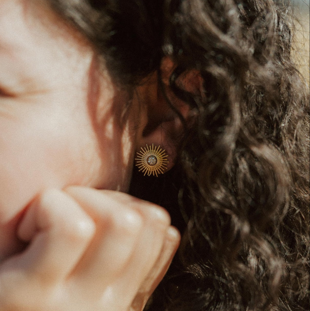 Monstrance-Inspired Stud Earrings