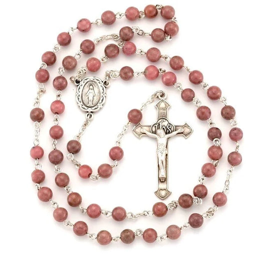 Rhodonite Bead Rosary