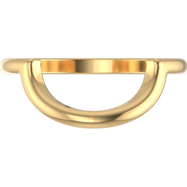 CUSTOM Crescent Wedding Band