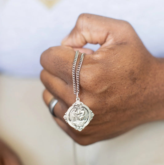 Large Holy Family Necklace