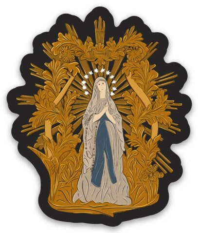 Mary Vinyl Catholic Sticker