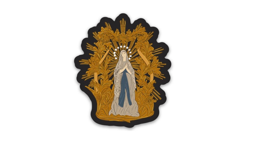 Mary Vinyl Catholic Sticker