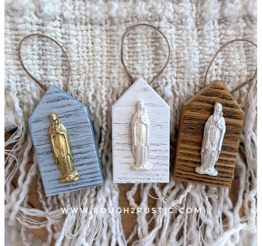 Mini Mary Shrine Ornament