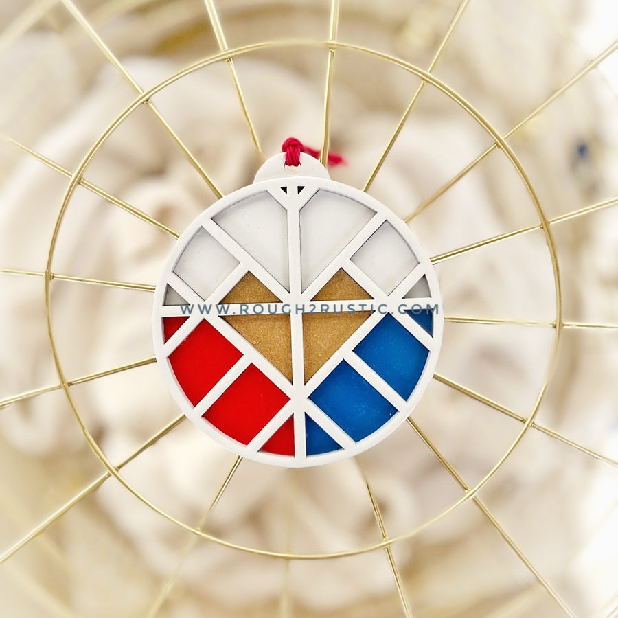 Divine Mercy Mosaic Ornament