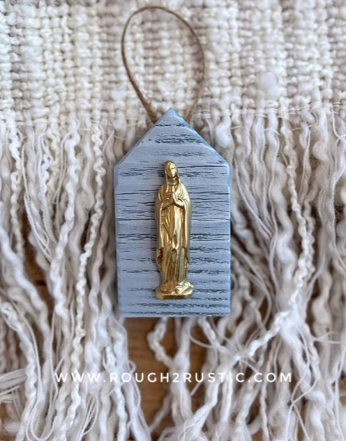 Mini Mary Shrine Ornament